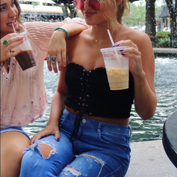 !!!! BLACK lacy tube top - Picture 6 of 6